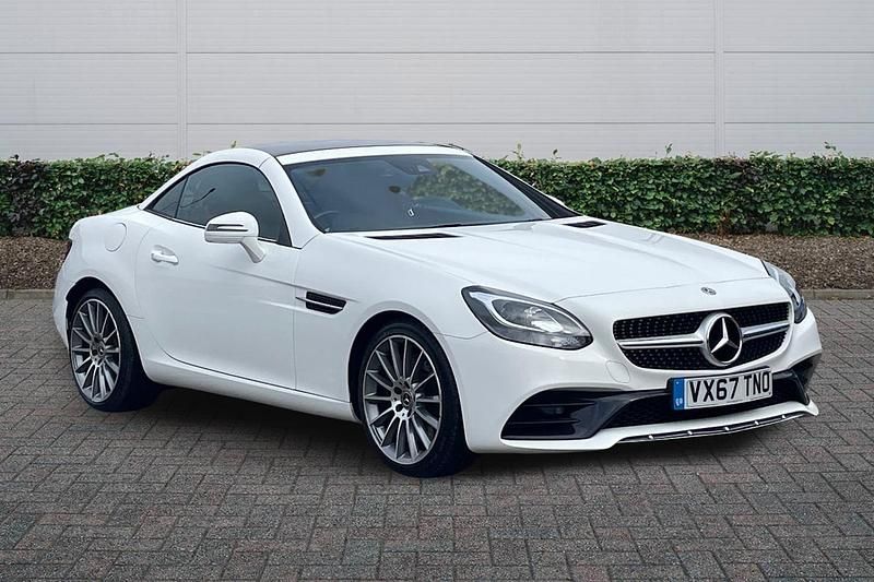 Used Mercedes SLC200 AMG line 2017 White Cabriolet