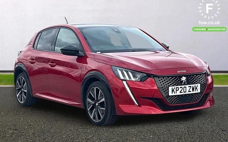Used Peugeot 208 GT-line 102 HP (75 kW) 2020 Red Hatchback