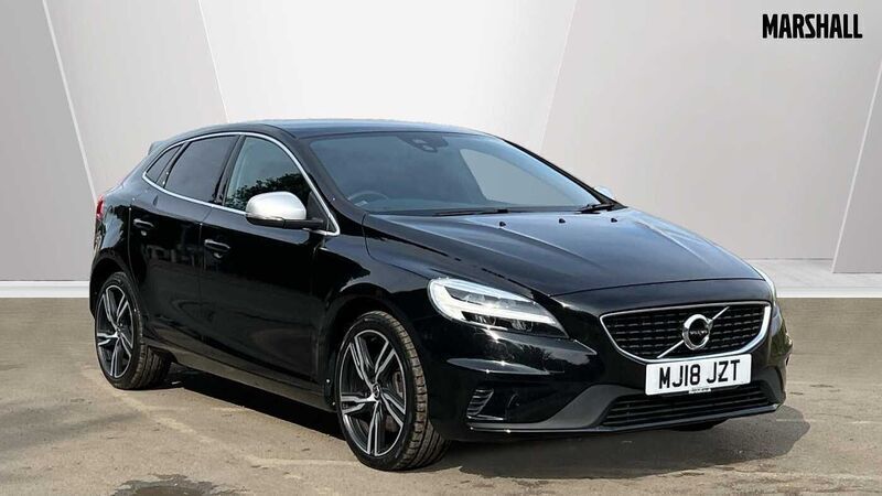 Black Used 2018 Volvo V40 R-Design Pro Estate | £11,572 (Fair price) - Image 1/3
