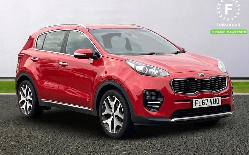 Red Used 2017 Kia Sportage GT-Line SUV | £12,999 (Fair price) - Image 1/3
