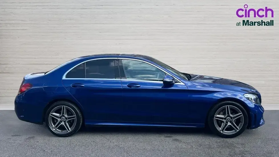 Used Mercedes C200 AMG line 184 HP (135 kW) 2021 Blue