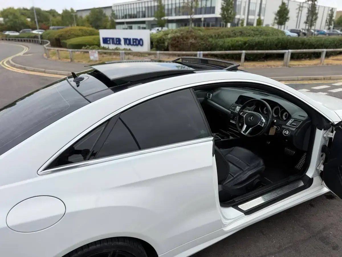 Used Mercedes E220 AMG line 2016 White Coupe