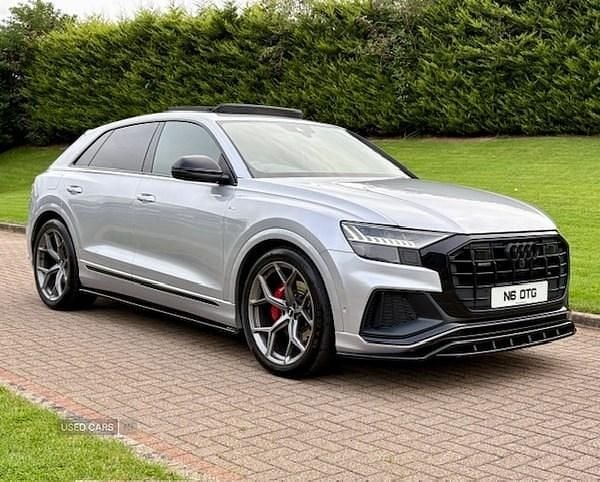 Silver Used 2021 Audi Q8 Black Edition SUV | £37,795 (Fair price) - Image 1/4
