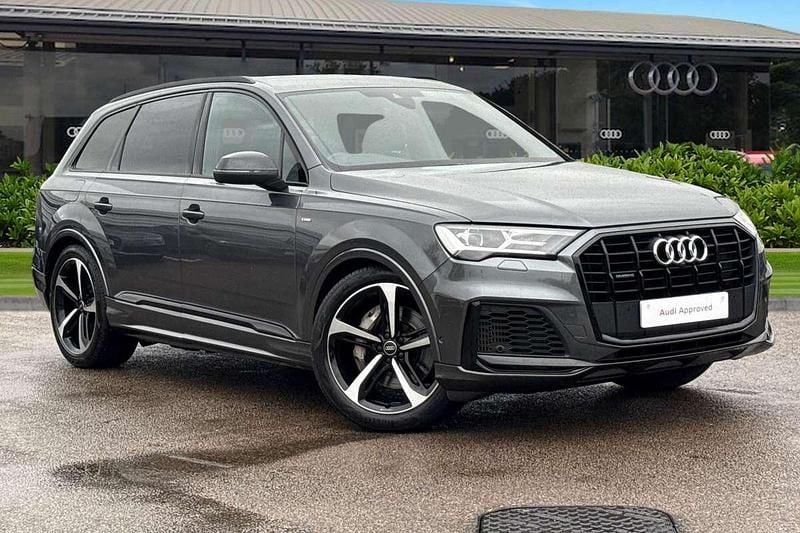 Grey Used 2022 Audi Q7 Black Edition SUV | £40,990 (Fair price) - Image 1/4