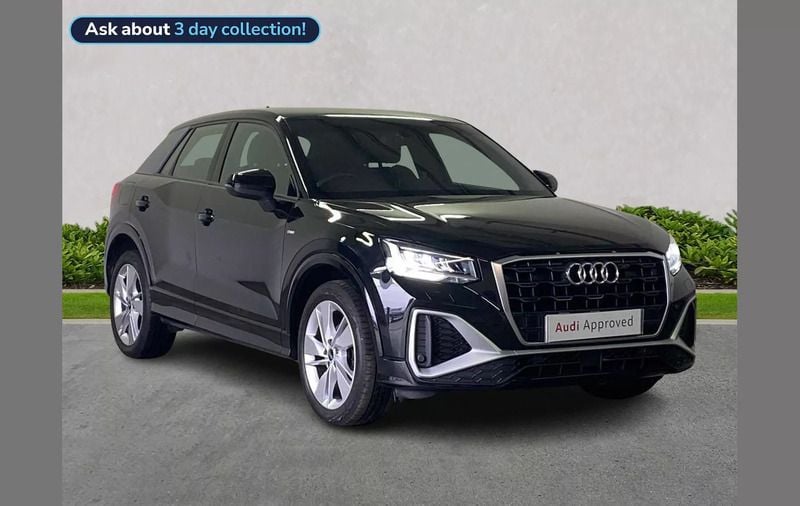 Black Used 2021 Audi Q2 S-Line SUV | £21,854 (Fair price) - Image 1/4