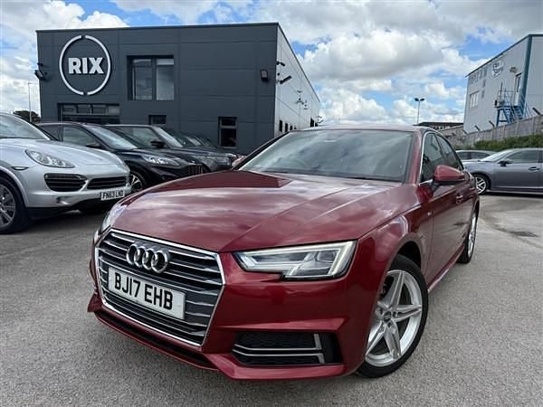 Red Used 2017 Audi A4 S-Line Sedan | £8,750 (Fair price) - Image 1/4
