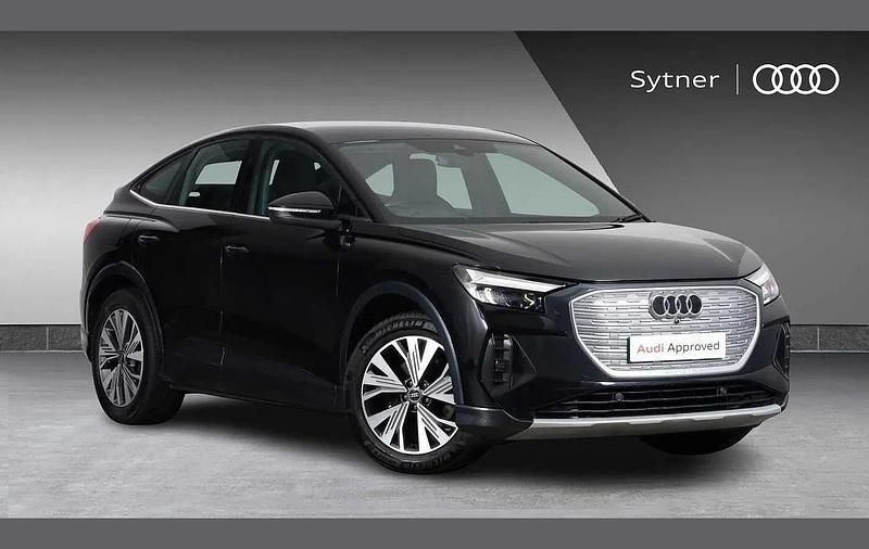 Black Used 2022 Audi Q4 Sportback e-tron Sport SUV | £21,500 - Image 1/4