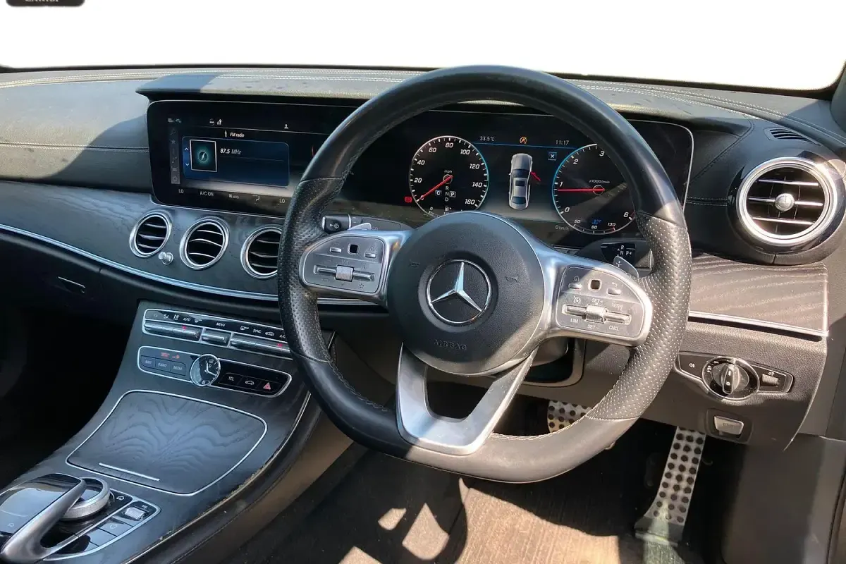 Used Mercedes E220 AMG line 194 HP (142 kW) 2019 Grey Sedan