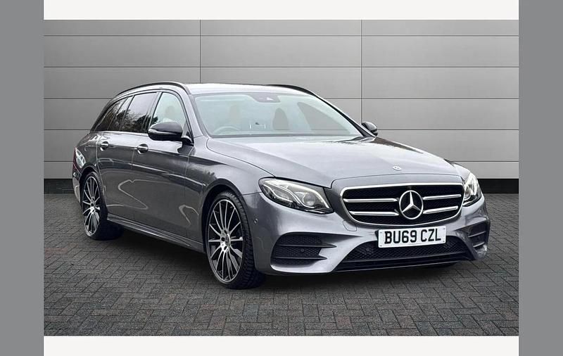 Used Mercedes E220 AMG line 194 HP (142 kW) 2019 Grey Estate