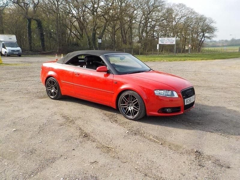 Used Audi A4 Cabriolet S-Line 2008 Red Cabriolet