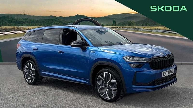 Blue Used 2024 Skoda Kodiaq SportLine SUV | £34,072 (Fair price) - Image 1/4