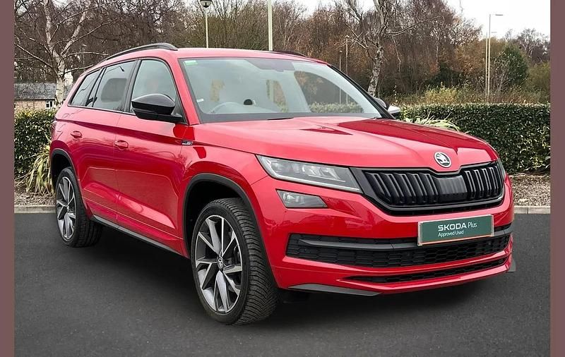Used Skoda Kodiaq SportLine 190 HP (139 kW) 2020 Red SUV