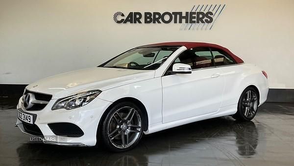 Used Mercedes E200 AMG line 184 HP (135 kW) 2016 White Cabriolet
