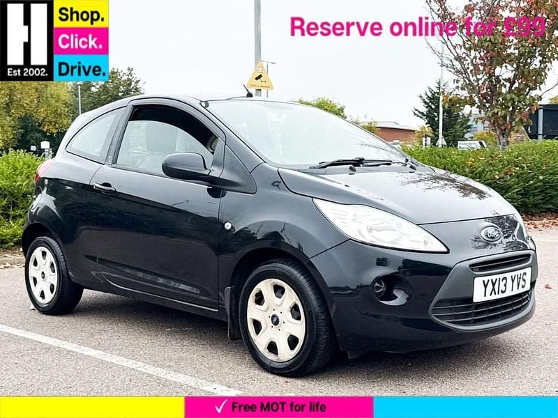 Black Used 2013 Ford Ka Hatchback | £1,999 (Good price) - Image 1/3