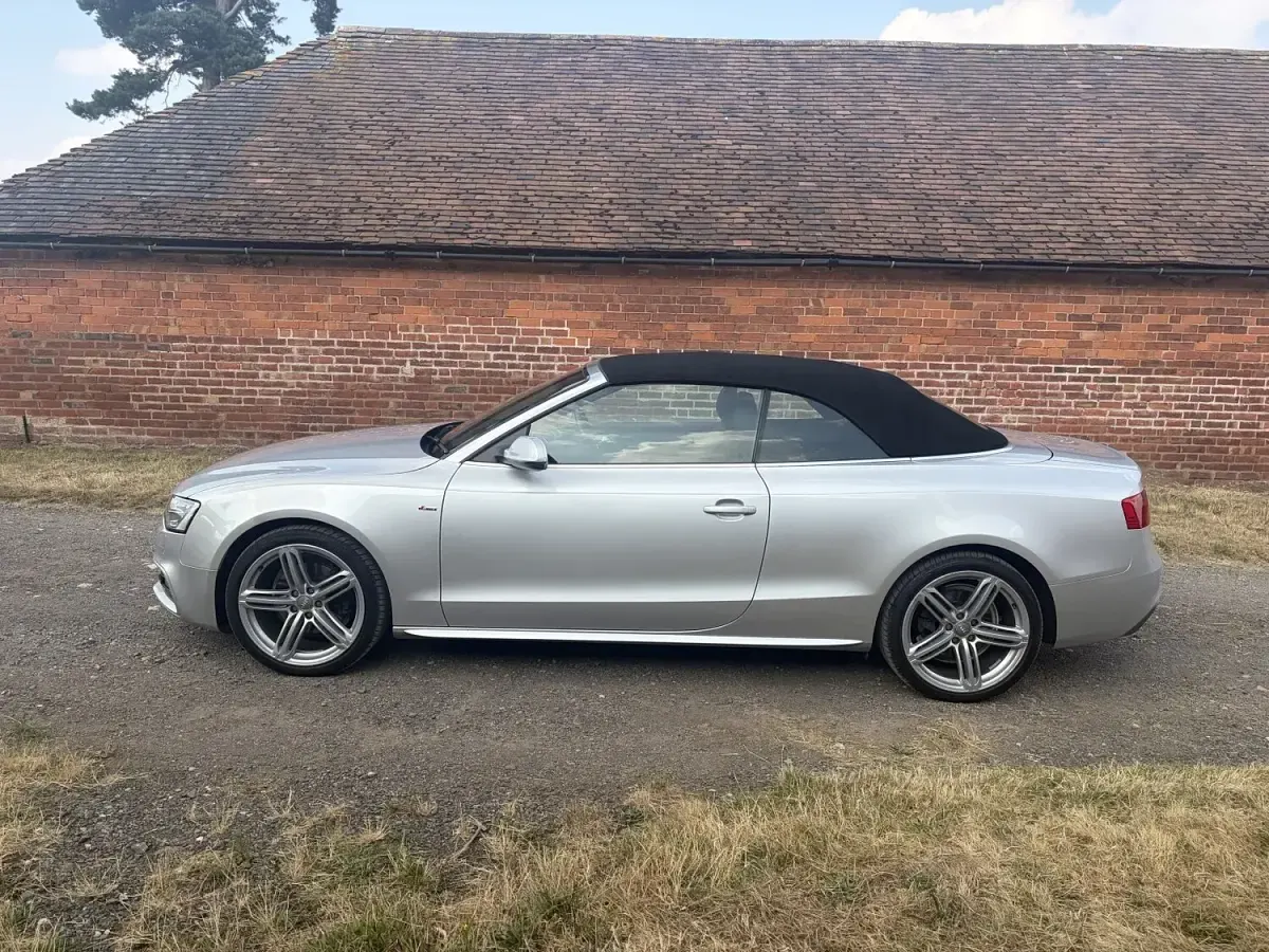 Used Audi A5 Cabriolet S-Line 177 HP (130 kW) 2013 Silver Cabriolet