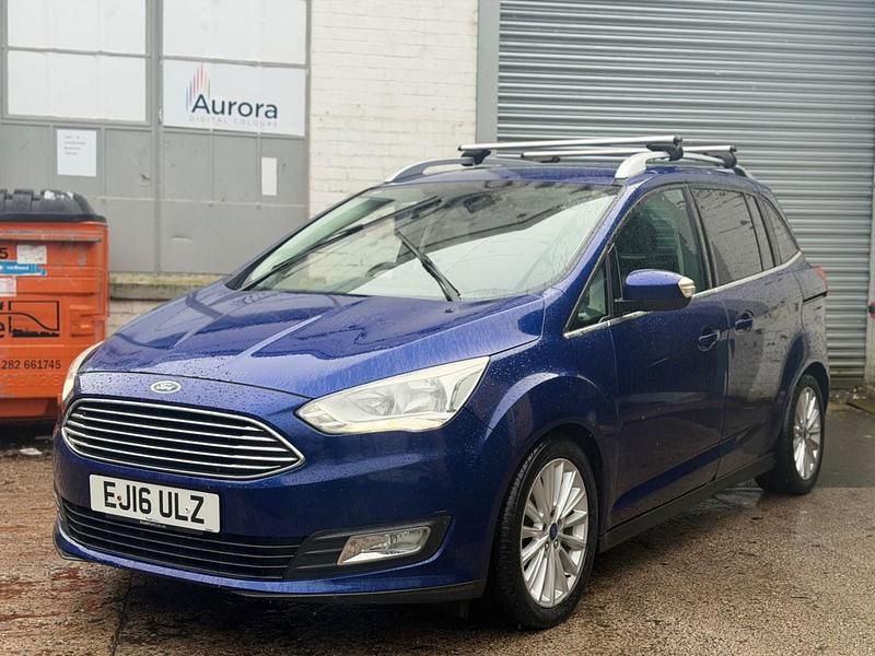 Used Ford Grand C-Max Titanium 125 HP (91 kW) 2016 Blue MPV