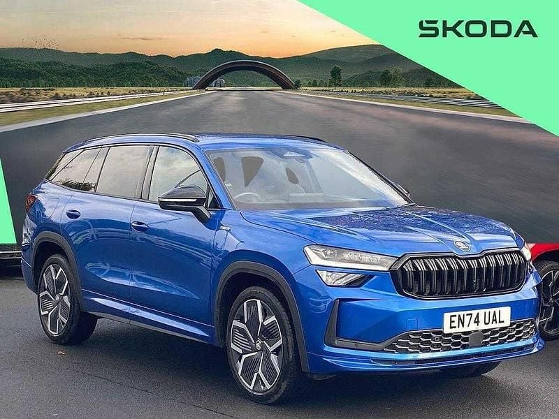 Blue Used 2025 Skoda Kodiaq SportLine SUV | £35,317 (Fair price) - Image 1/4