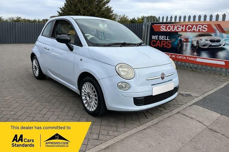Used Fiat 500 Pop 69 HP (50 kW) 2009 Blue Cabriolet