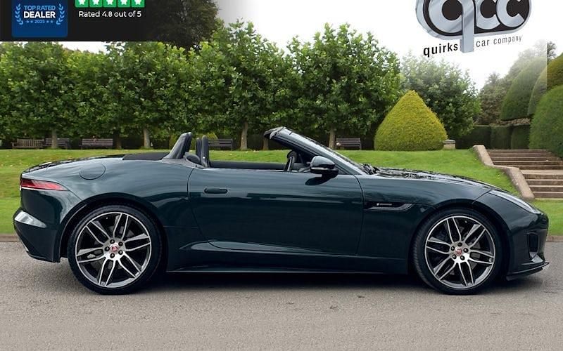 Used Jaguar F-Type R-Dynamic 381 HP (280 kW) 2019 Green Cabriolet