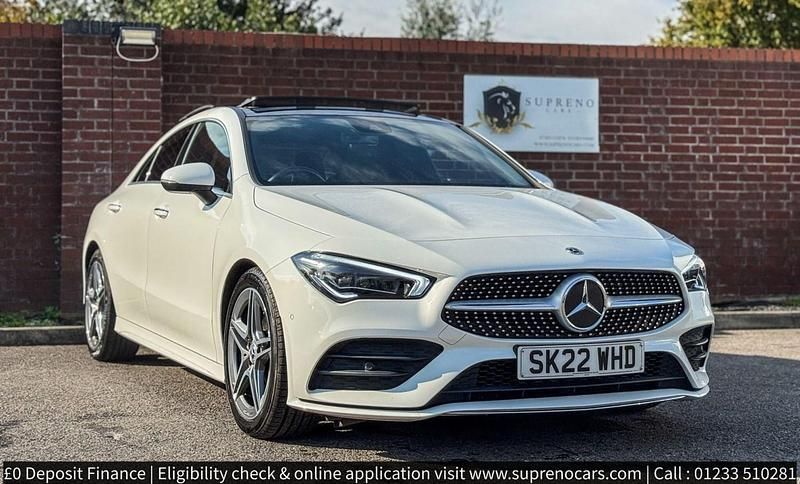 Used Mercedes CLA180 AMG Line Premium Plus 136 HP (100 kW) 2022 White Sedan