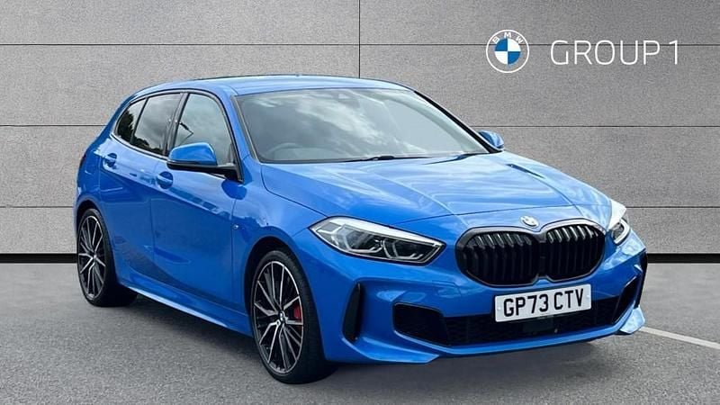 Blue Used 2024 BMW 128 Shadowline Hatchback | £26,875 (Good price) - Image 1/4