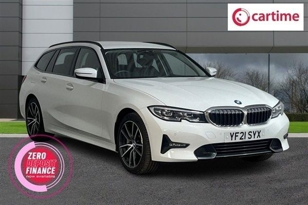 White Used 2021 BMW 330 Sport Line Estate | £21,540 (Fair price) - Image 1/3