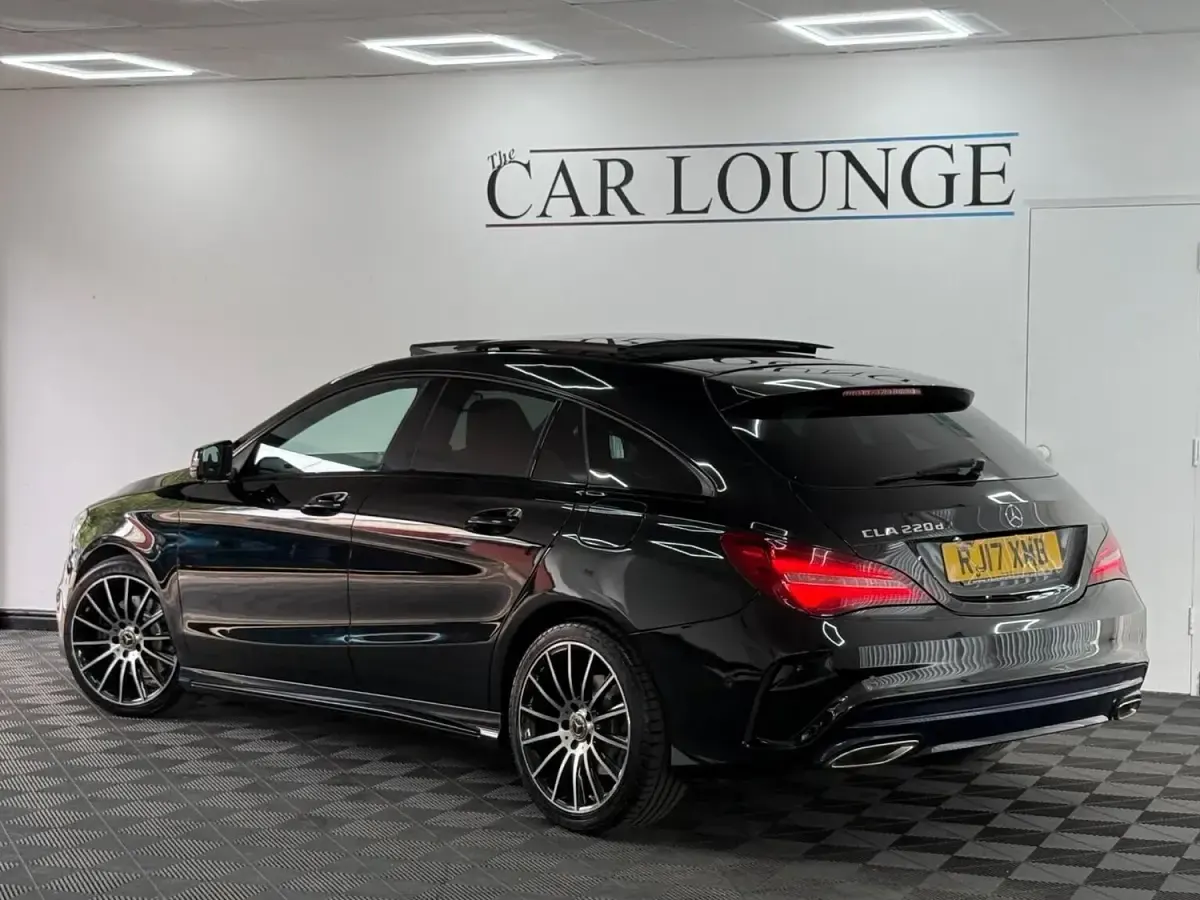 Used Mercedes CLA220 Shooting Brake AMG line 177 HP (130 kW) 2017 Black Estate