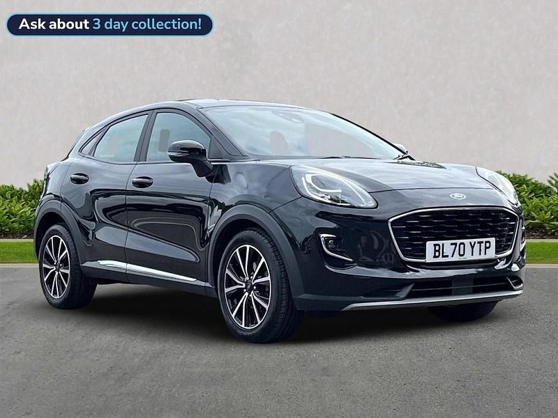 Black Used 2020 Ford Puma Titanium Hatchback | £12,777 (Good price) - Image 1/4