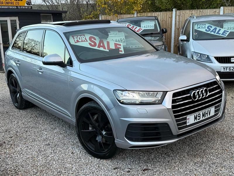 Silver Used 2015 Audi Q7 S-Line SUV | £13,995 (Fair price) - Image 1/4