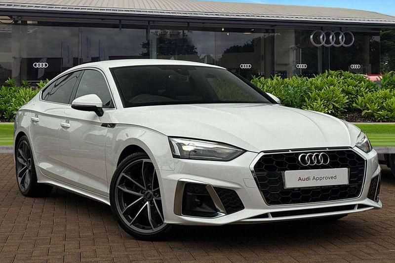 White Used 2023 Audi A5 Sportback S-Line Hatchback | £28,980 (Good price) - Image 1/4