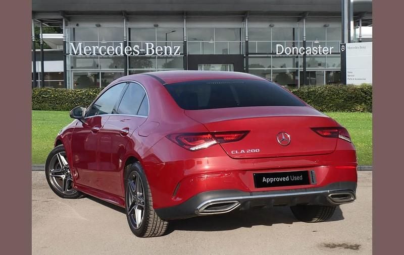 Used Mercedes CLA200 AMG Line Premium 161 HP (118 kW) 2022 Red Coupe