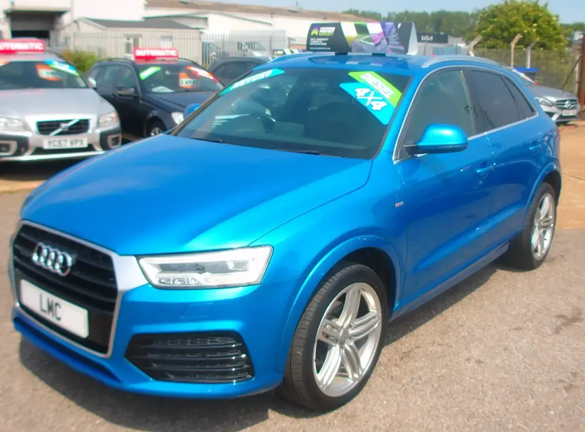 Used Audi Q3 S-line plus 150 HP (110 kW) 2015 Blue SUV