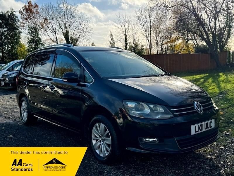 Black Used 2011 VW Sharan SE MPV | £7,250 - Image 1/4