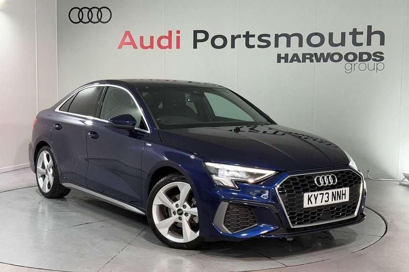 Blue Used 2023 Audi A3 S-Line Sedan | £26,690 (Fair price) - Image 1/4