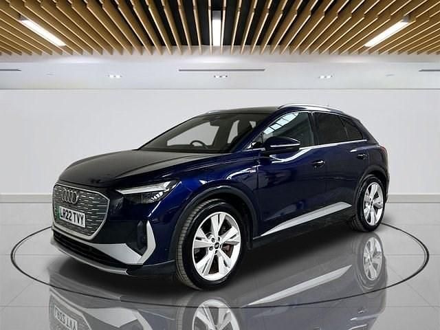 Used Audi Q4 e-tron S-Line 150 kW (204 HP) 2022 Blue SUV
