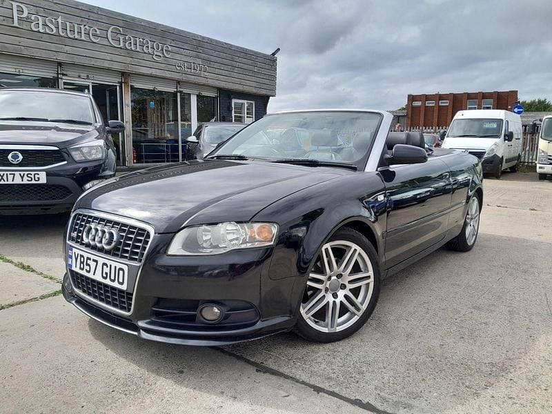 Black Used 2008 Audi A4 Cabriolet S-Line Cabriolet | £1,990 (Good price) - Image 1/4