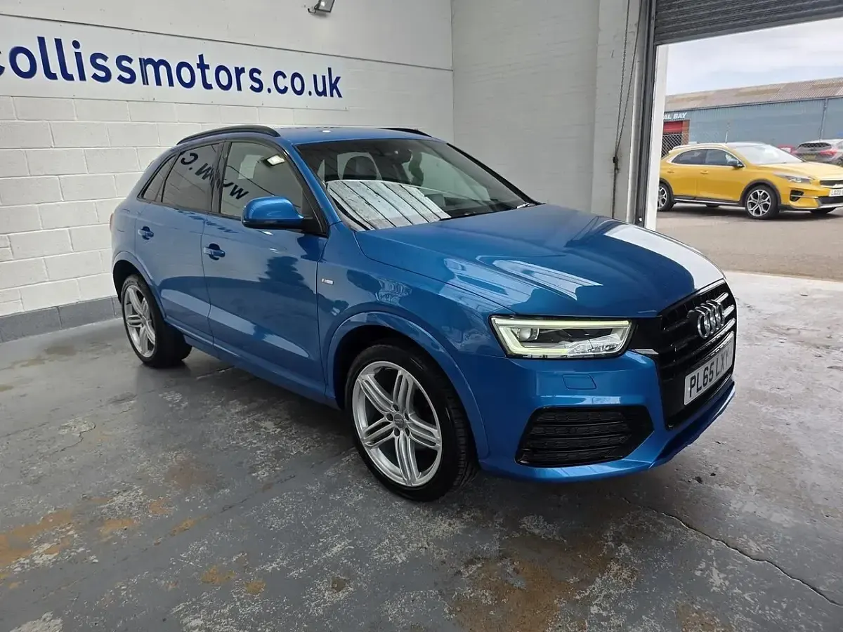 Usado Audi Q3 S-line plus 184 HP (135 kW) 2016 Azul SUV