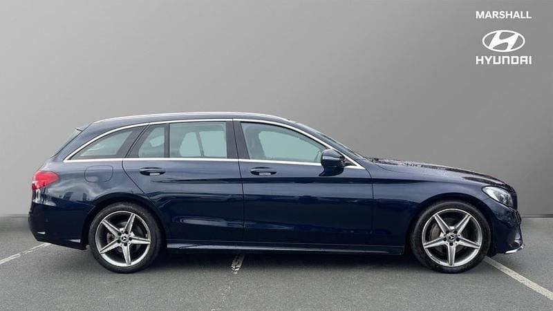 Używany Mercedes C220 AMG line 170 KM (125 kW) 2018 Niebieski Kombi