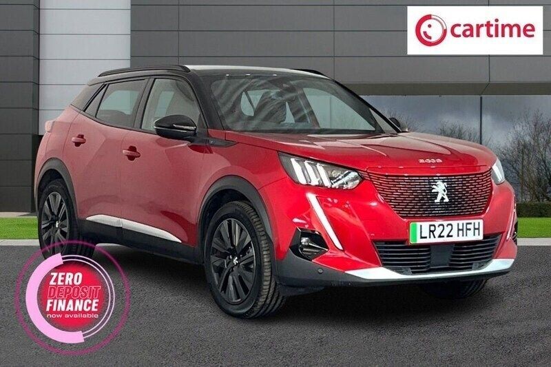 Red Used 2022 Peugeot e-2008 Premium SUV | £14,399 (Fair price) - Image 1/3