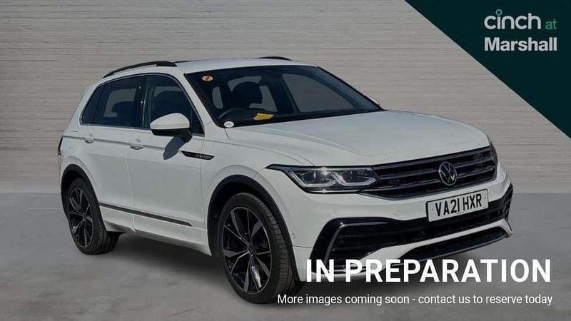 White Used 2021 VW Tiguan R-line SUV | £23,516 (Fair price) - Image 1/4