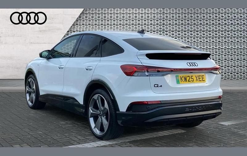 Used Audi Q4 Sportback e-tron Black Edition 206 kW (281 HP) 2025 White SUV