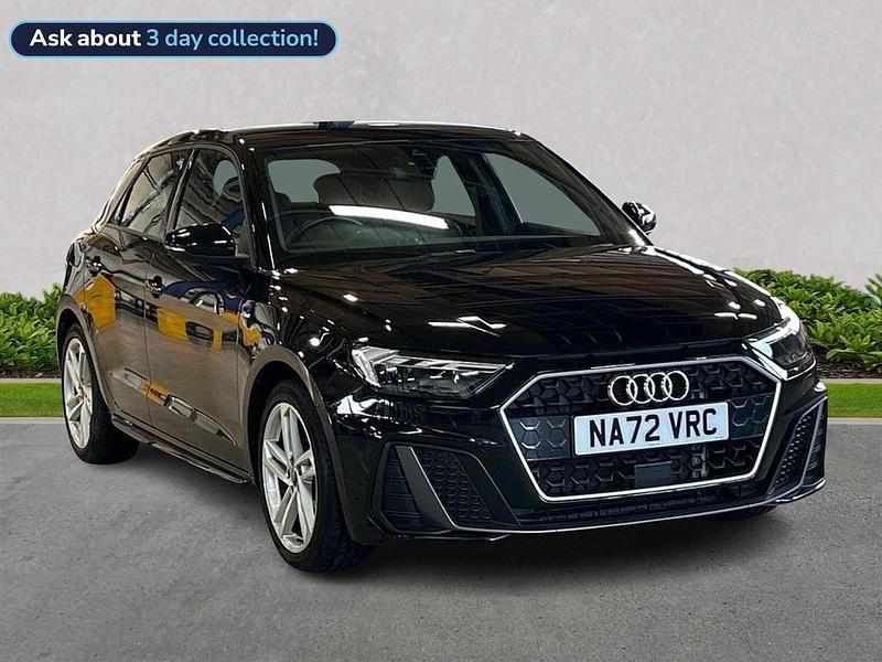 Black Used 2022 Audi A1 S-Line Hatchback | £19,777 (Fair price) - Image 1/4