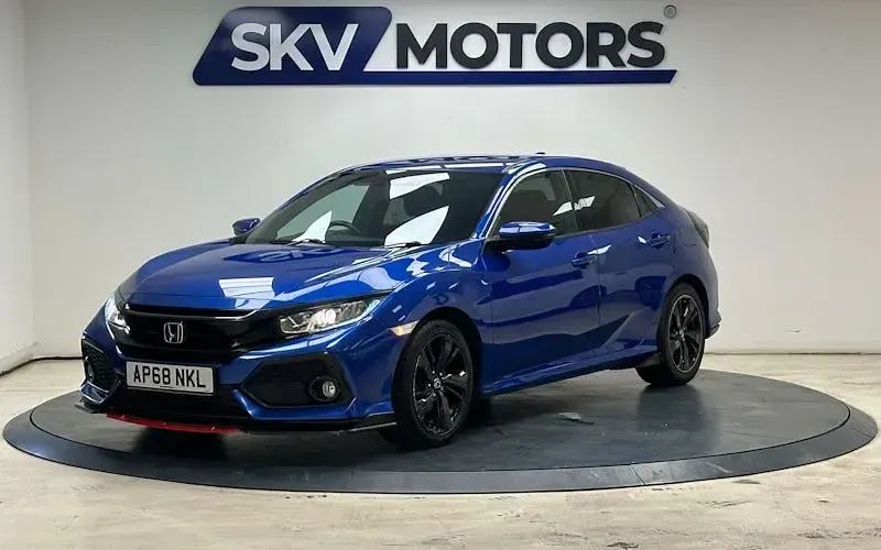 Used Honda Civic SR 126 HP (92 kW) 2018 Blue Hatchback