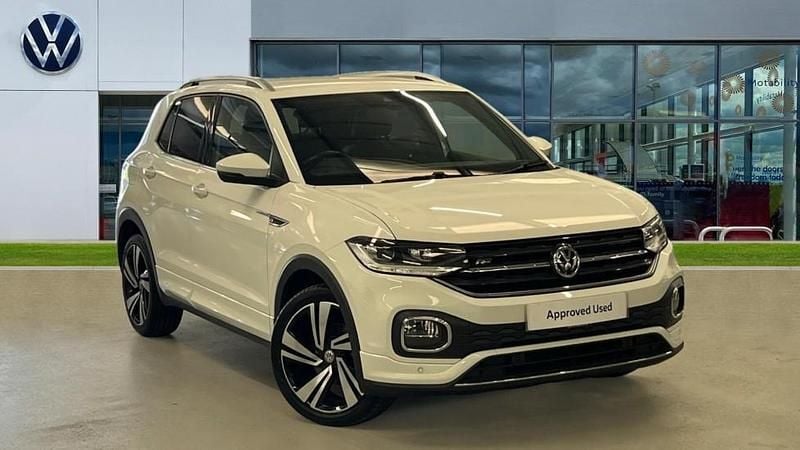 White Used 2019 VW T-Cross R-line SUV | £15,503 (Good price) - Image 1/4