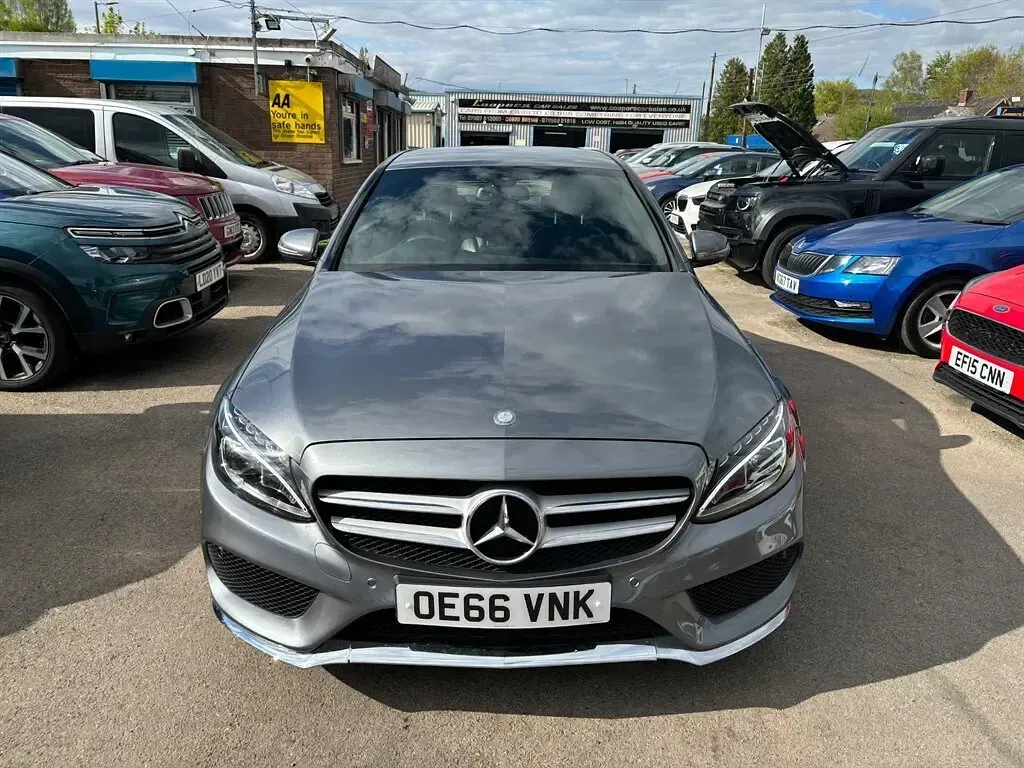 Used Mercedes C220 AMG line 170 HP (125 kW) 2016 Grey Sedan