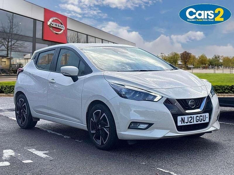 White Used 2021 Nissan Micra Acenta Hatchback | £10,495 (Fair price) - Image 1/4
