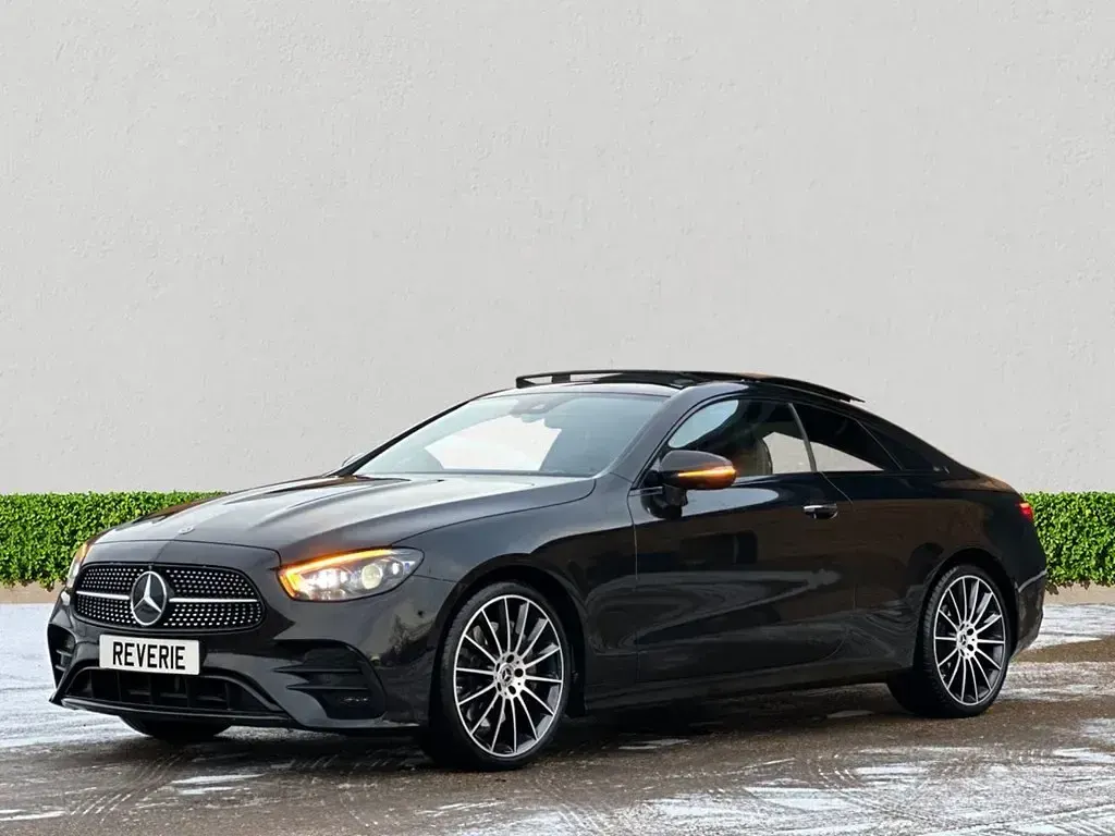 Used Mercedes E300 AMG line 2021 Black Coupe