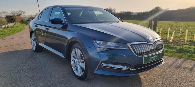 Used Skoda Superb SE L 218 HP (160 kW) 2021 Blue Hatchback