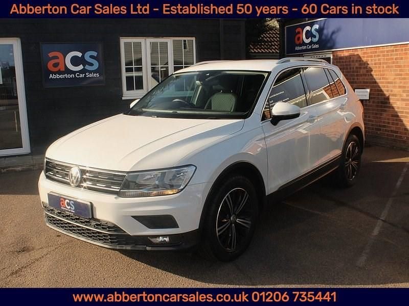 Used VW Tiguan SE 125 HP (91 kW) 2018 White SUV