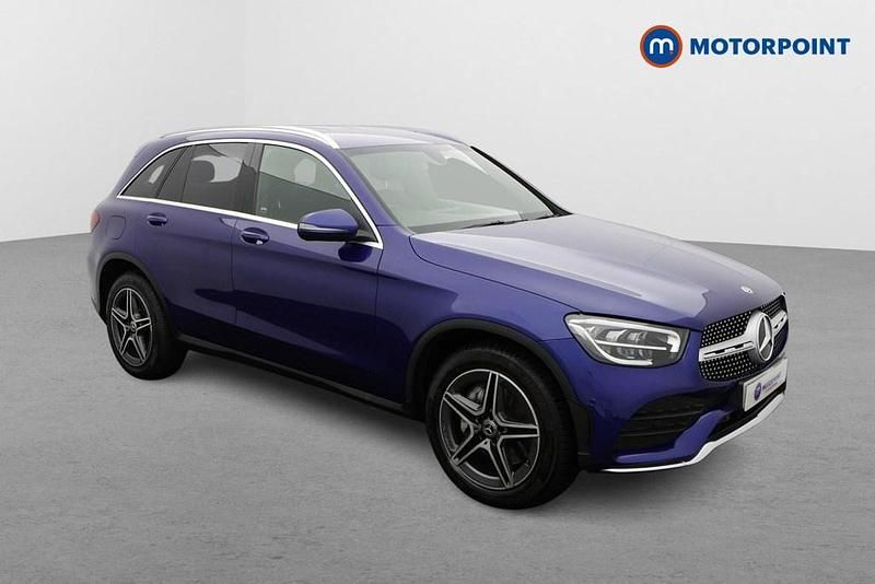 Blue Used 2019 Mercedes GLC220 AMG line Estate | £23,099 (Good price) - Image 1/4
